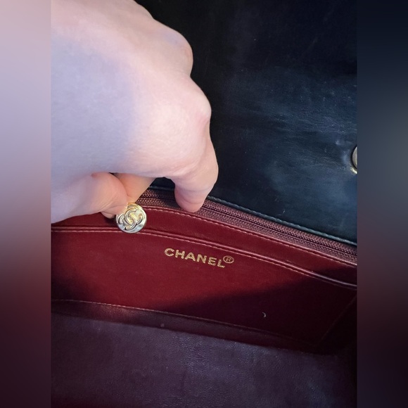 Vintage Chanel Small Diana Lambskin Handbag - Picture 9 of 16